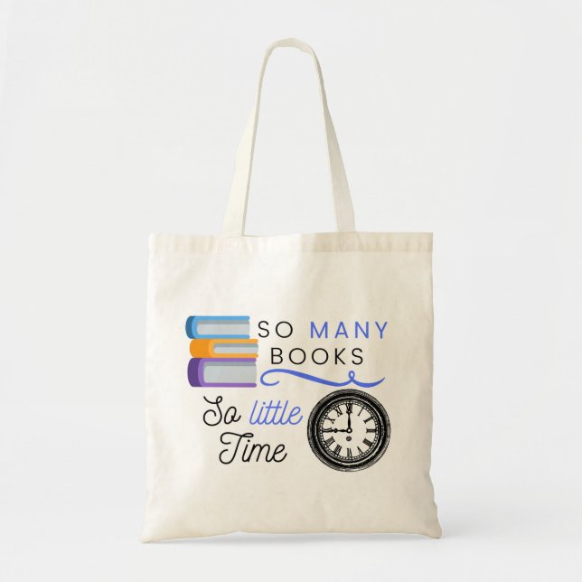 Bolsa Tote Tantos Livros Tão Pouco Tempo (Frente)