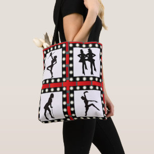 Bolsa Tote Tap Jazz Broadway Dancers Silhuettes com Marque