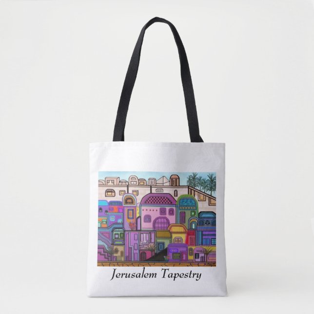 Bolsa Tote Tapeçaria de Jerusalem (Frente)