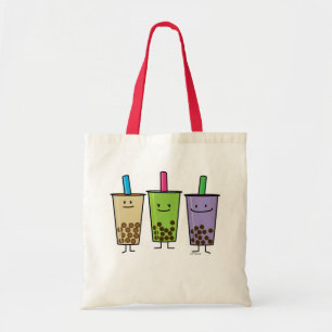 Bolsa Tote Tapioca do Taro do leite da bebida do verde do ch