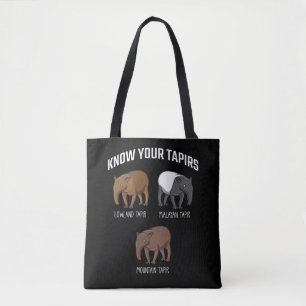 Bolsa Tote Tapir Animal Education Malayan Lowlan Mountian