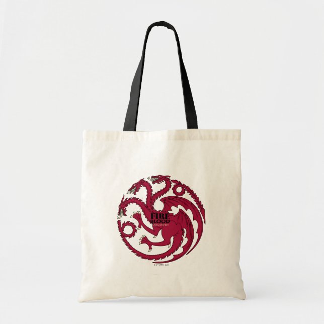 Bolsa Tote Targaryen Sigil - Fogo e Sangue (Frente)
