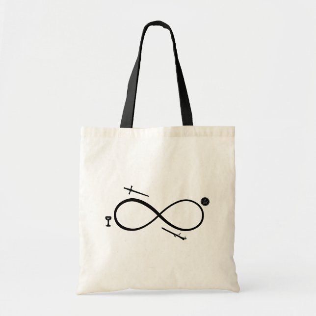 Bolsa Tote Tarot Lemniscate: O Mágico e os Elementos (Frente)