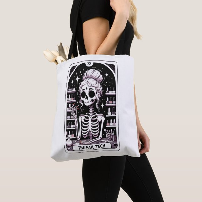 Bolsa Tote Tarot Nail Technician Cartão de visita (Close Up)