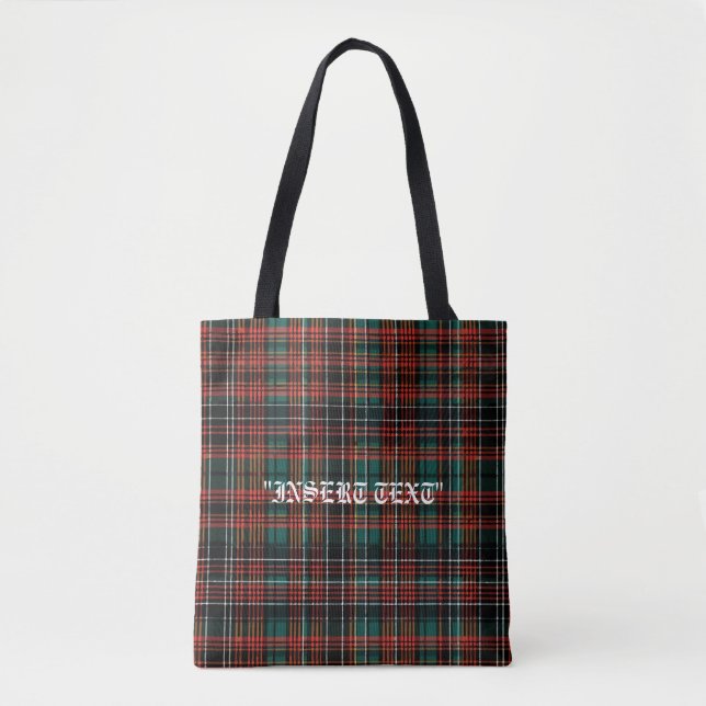 Bolsa Tote Tartan (Frente)