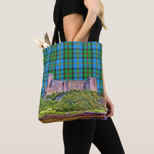 Bolsa Tote Tartan azul e verde do castelo de MacLeod Dunvegan