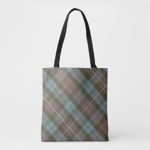 Bolsa Tote Tartan da caça de Fraser do clã resistido - gira
