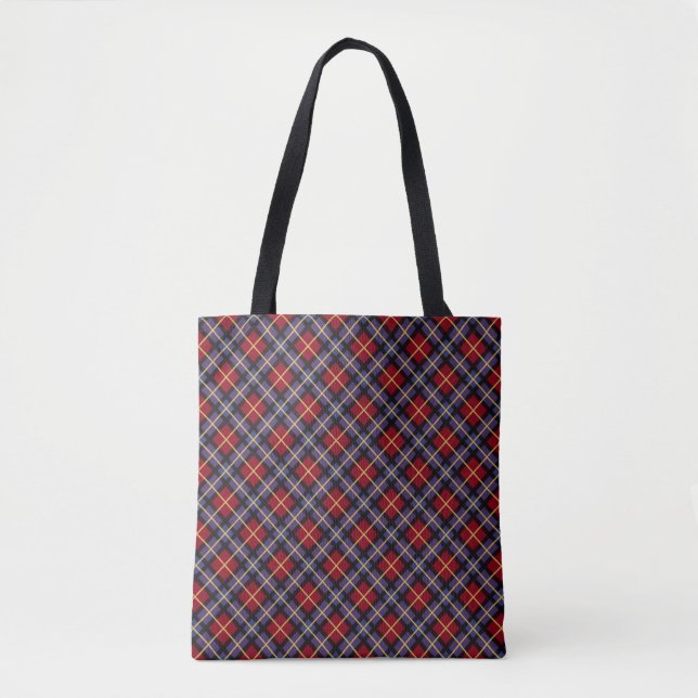 Bolsa Tote Tartan da Universidade Aberdeen (Frente)