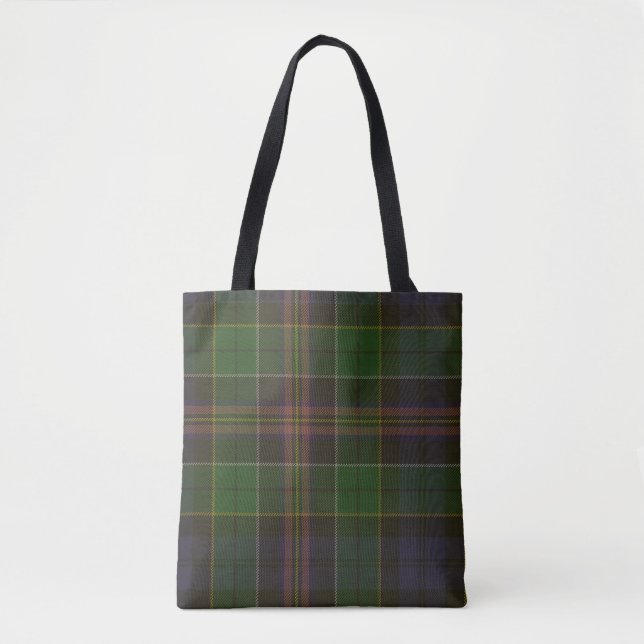 Bolsa Tote Tartan do clã de Allison (Frente)