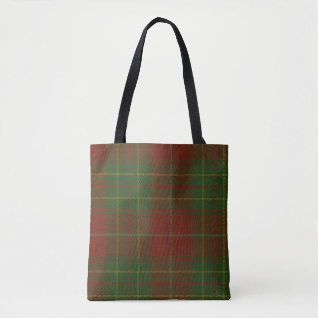 Bolsa Tote Tartan do clã de Burnett (Frente)