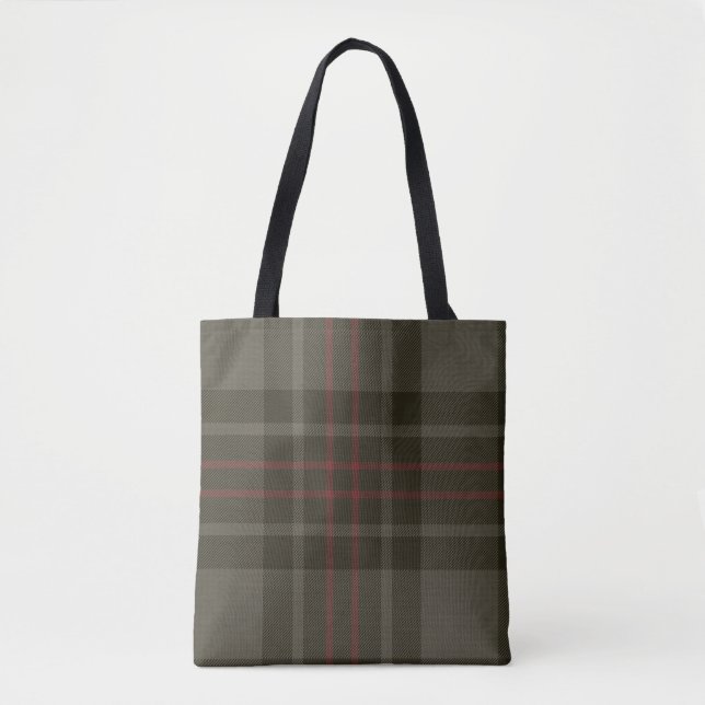 Bolsa Tote Tartan do clã de Flynn (Frente)