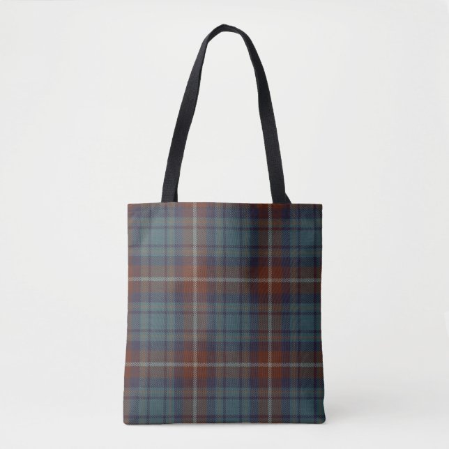 Bolsa Tote Tartan do clã de Greer (Frente)