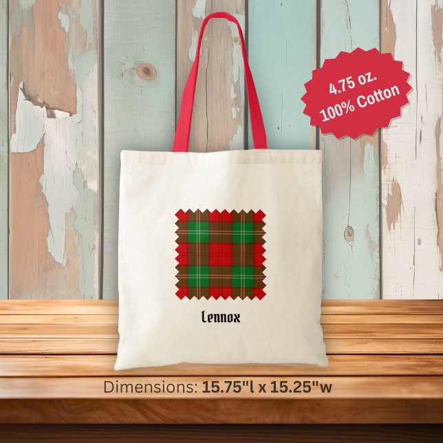 Bolsa Tote Tartan do Clã Lennox (Criador carregado)