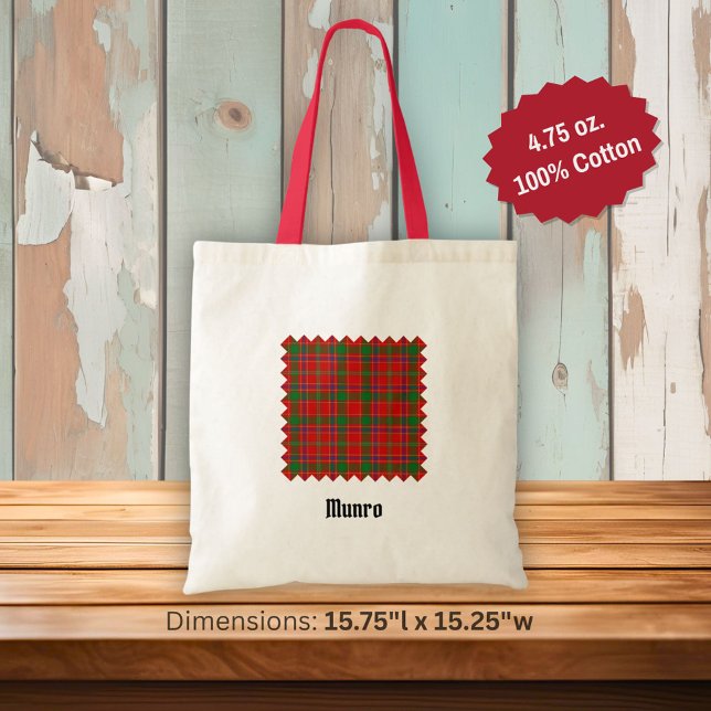 Bolsa Tote Tartan do Clã Munro (Criador carregado)