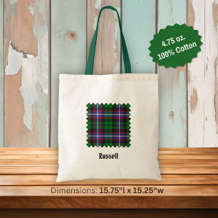 Bolsa Tote Tartan do Clã Russell