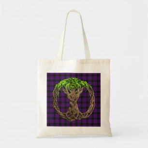 Bolsa Tote Tartan do latifundiário do clã e árvore do cél