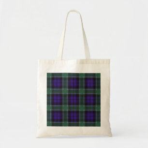 Bolsa Tote Tartan do Scottish da xadrez do clã de Graham