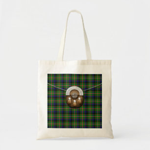 Bolsa Tote Tartan e Sporran de Reid do clã