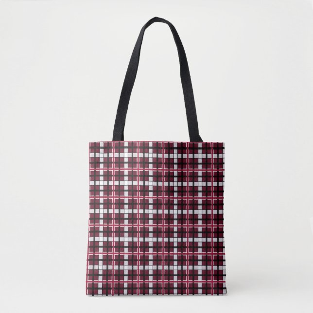 Bolsa Tote Tartan, Universidade do Texas (Frente)