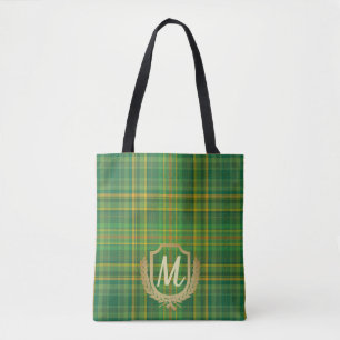 Bolsa Tote Tartan Verde Rico (Xadrez) Personalizado