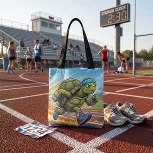 Bolsa Tote Tartaruga Atleta Corredora Veloz