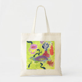 Bolsa Tote Tartaruga com um copo da sacola do chá