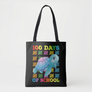Bolsa Tote Tartaruga De 100 Dias De Escola Professor Aluno