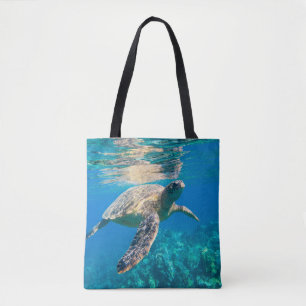 Bolsa Tote Tartaruga de mar da natação