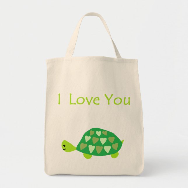 Bolsa Tote Tartaruga do amor (Frente)