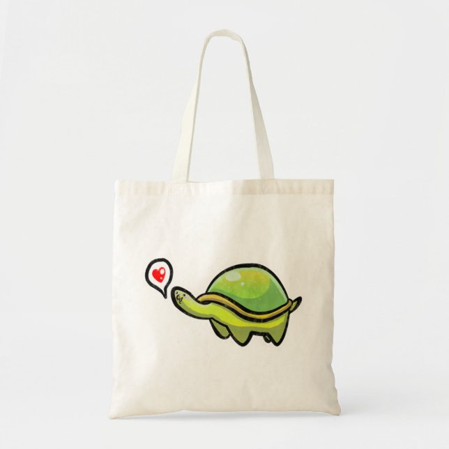 Bolsa Tote Tartaruga do amor (Frente)
