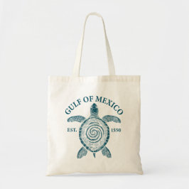 Bolsa Tote Tartaruga do Golfo do México est 1550 O Golfo Do M