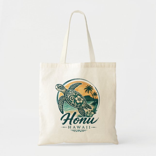 Bolsa Tote Tartaruga do Havaí (Frente)