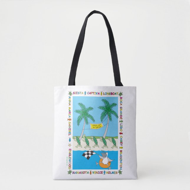 Bolsa Tote Tartaruga-do-mar Saco (Frente)