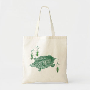 Bolsa Tote Tartaruga do Mar Verde
