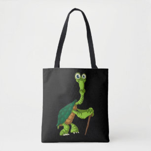 Bolsa Tote Tartaruga Jabuti Aposentado Engraçado Tartaruga em