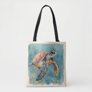 Bolsa Tote Tartaruga Marinha