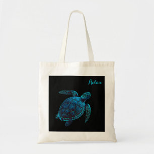 Bolsa Tote Tartaruga marinha, azul