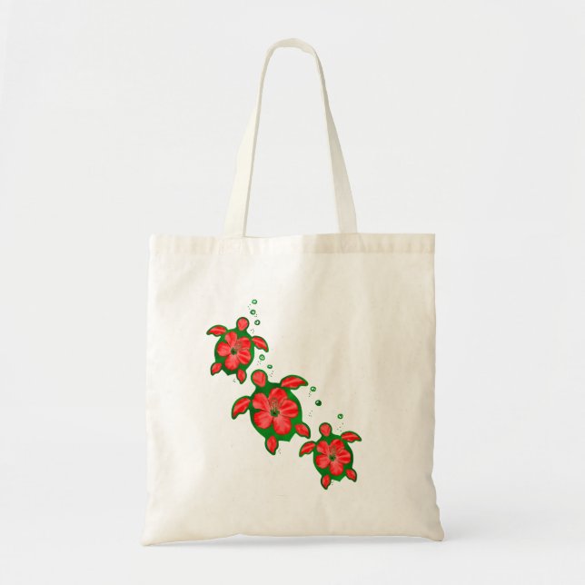 Bolsa Tote Tartarugas de Honu do Natal (Frente)