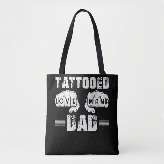 Bolsa Tote Tattooed Dad Love Mama (Frente)