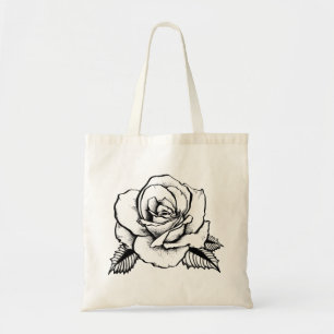 Bolsa Tote tatuagem cor-de-rosa