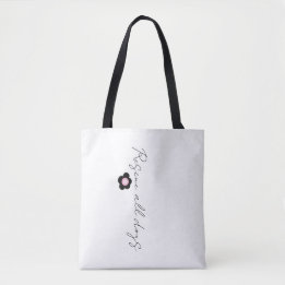 Bolsa Tote Tatuagem de Margarida - Resgate Todos os Cães
