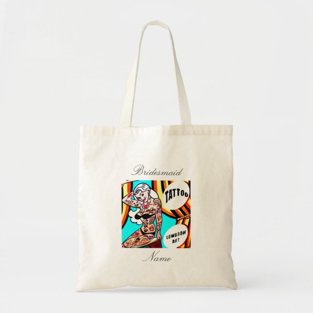 Bolsa Tote Tatuagem de ponte (Frente)