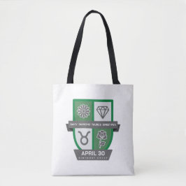 Bolsa Tote Taurus Crest de Aniversário™ para 20-30 de Abril