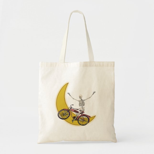 Bolsa Tote TBA Skeleton Riding Bike (Frente)