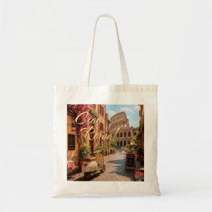 Bolsa Tote Tchau Roma Vintage Estética do Coliseu