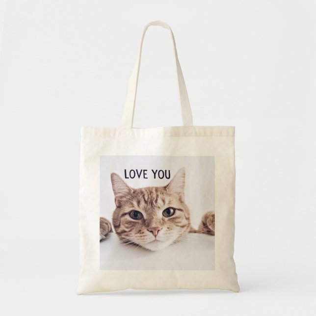 Bolsa Tote "Te Amo" Gato Bag (Frente)