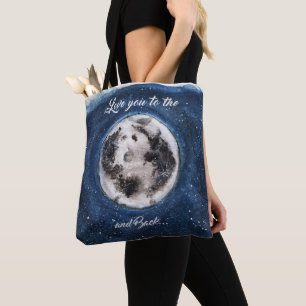 Bolsa Tote Te Amo Na Lua E Volta