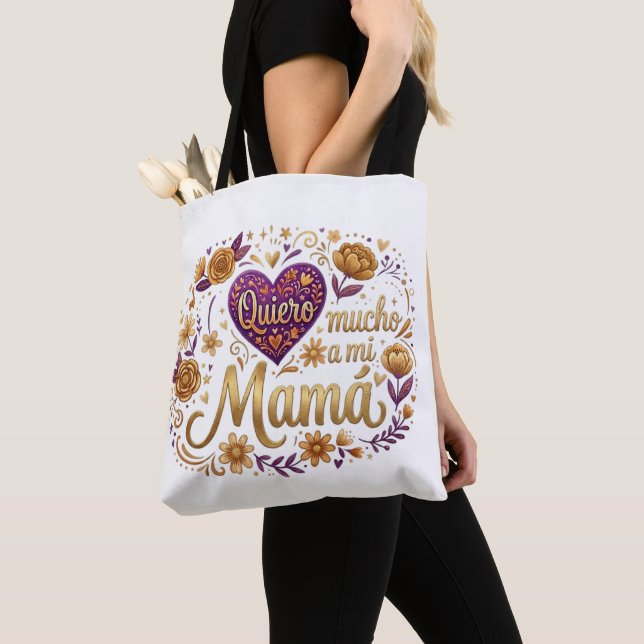 Bolsa Tote Te quiero, mamá (Close Up)