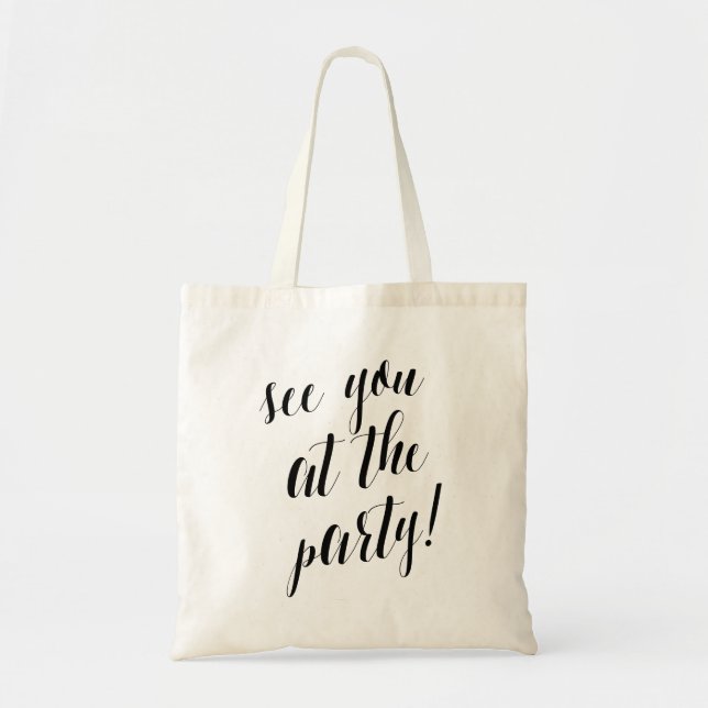 Bolsa Tote Te Vejo Na Festa | Casamento (Frente)