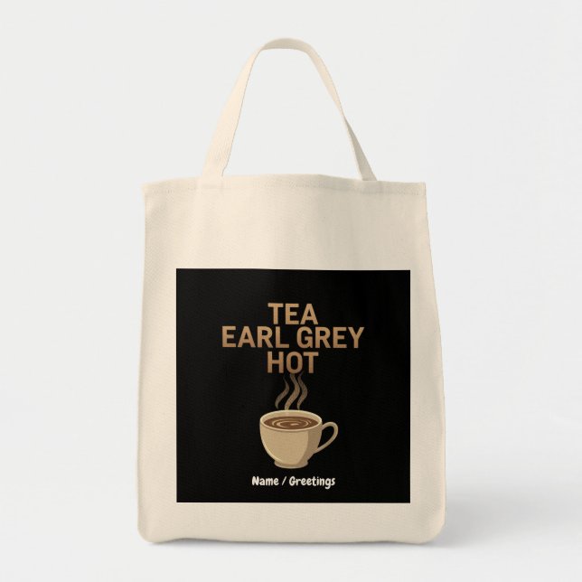 Bolsa Tote Tea Earl Cinza Quente a mistura perfeita para o am (Frente)